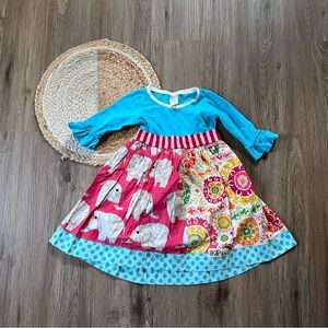 KPEA Kids Casual Printed Dress